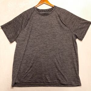 Xersion Train Mens Ever Air Training Tee Sz.2XL/Black Heather/Gym/Crew Gray